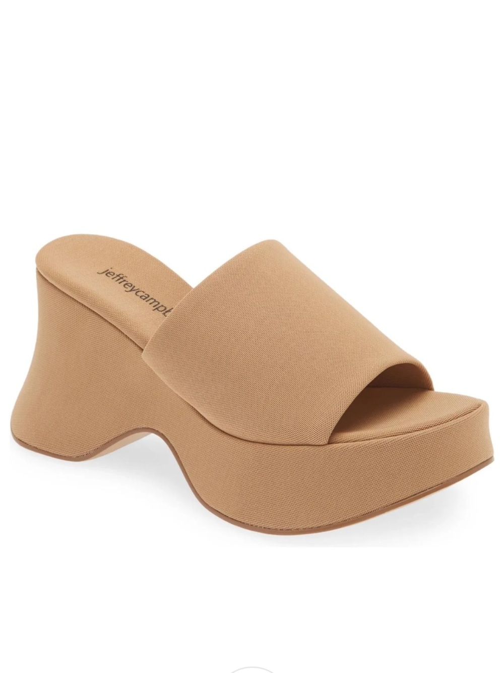 Jeffrey Campbell Tan Beige 6Teen Mesh Platform Sandals